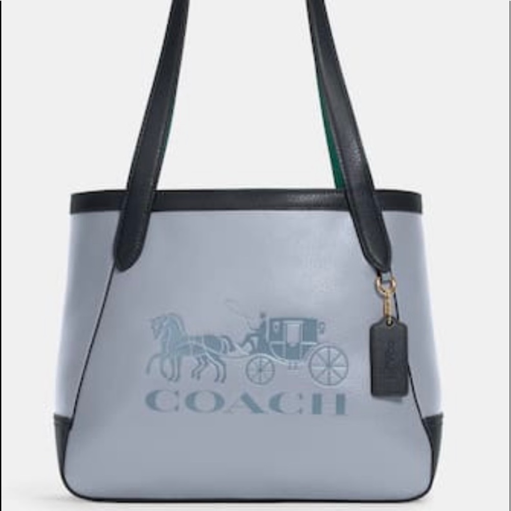 Coach Tote 27 in ColorBlock with Horse and Carriage